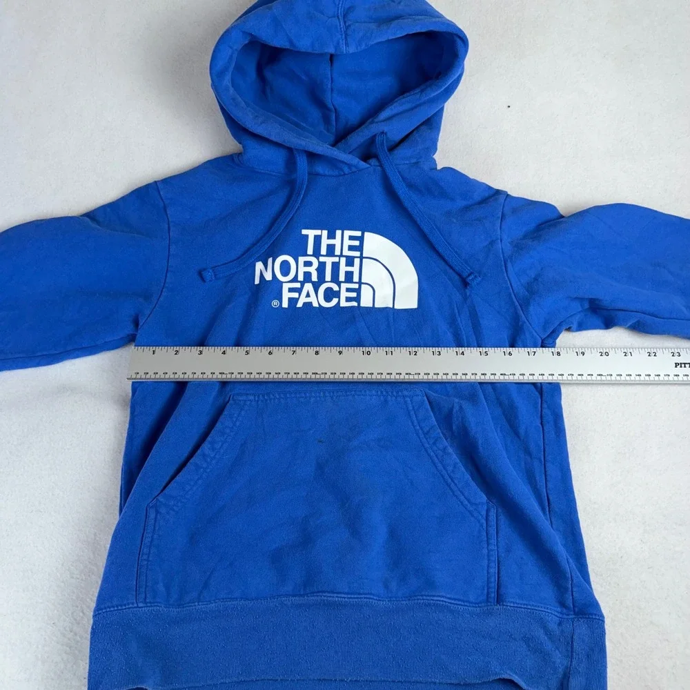 The North Face Mens Blue Half Dome Logo Pullover Hoodie Sweatshirt Small